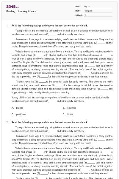 Reading – New way to learn