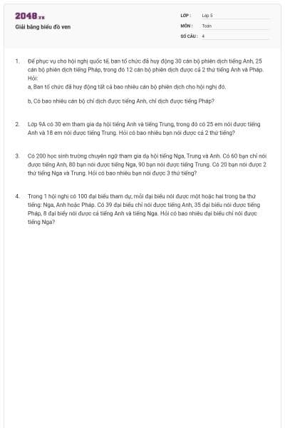 Giải bằng biểu đồ ven