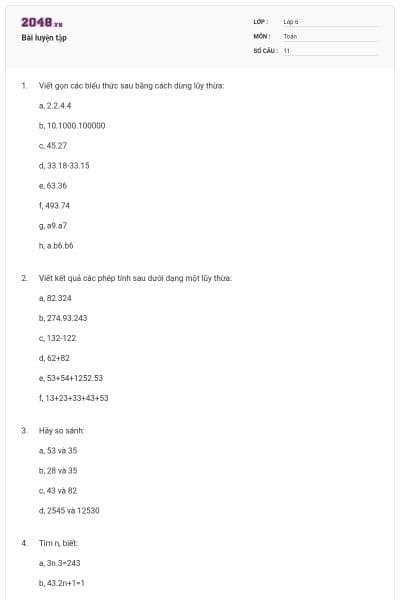 Bài luyện tập