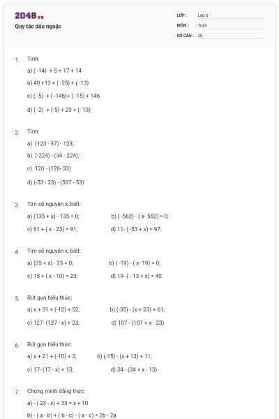 Quy tắc dấu ngoặc