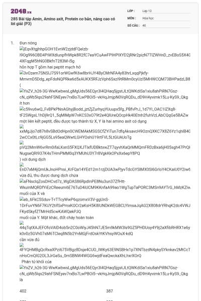 285 Bài tập Amin, Amino axit, Protein cơ bản, nâng cao có lời giải (P3)