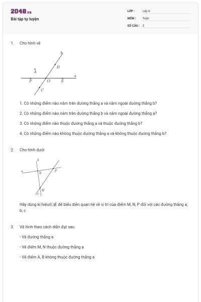 Bài tập tự luyện