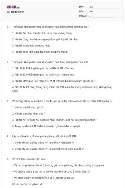 Bài tập tự luyện