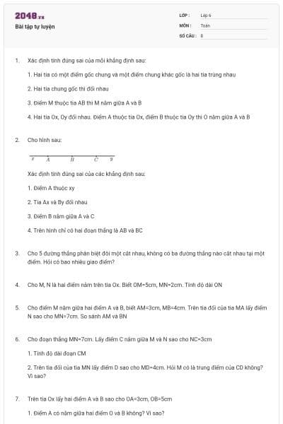 Bài tập tự luyện