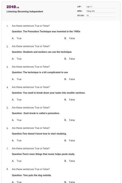 Listening-Becoming Independent