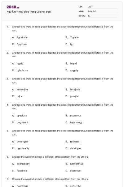 Ngữ Âm – Ngữ Điệu Trong Câu Hỏi Đuôi
