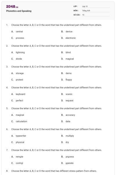 Phonetics and Speaking