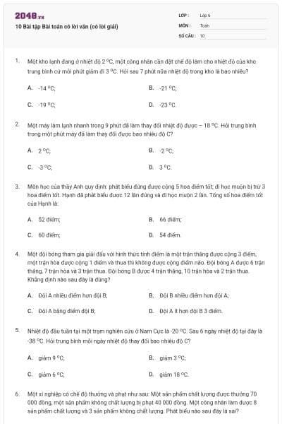 10 Bài tập Bài toán có lời văn (có lời giải)