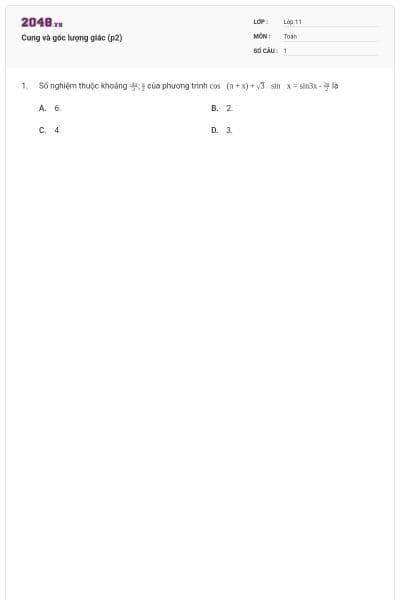 Cung và góc lượng giác (p2)