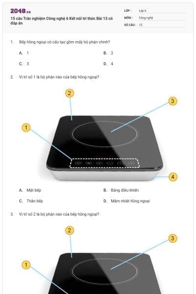 15 câu Trắc nghiệm Công nghệ 6 Kết nối tri thức Bài 13 có đáp án