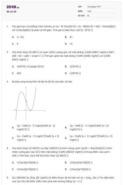 Đề số 20
