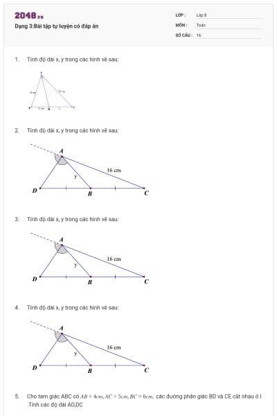Dạng 3:Bài tập tự luyện có đáp án