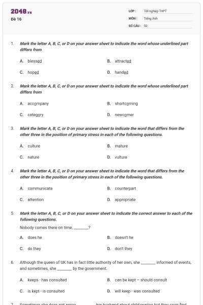 Đề 16