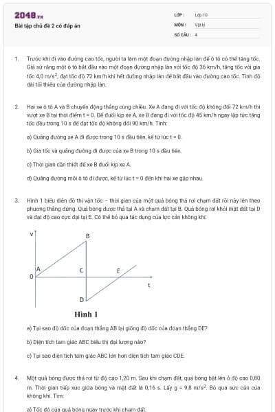 Bài tập chủ đề 2 có đáp án