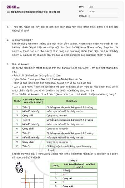 Bài tập Em tập làm người chỉ huy giỏi có đáp án