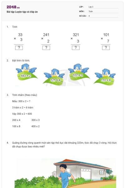 Bài tập Luyện tập có đáp án