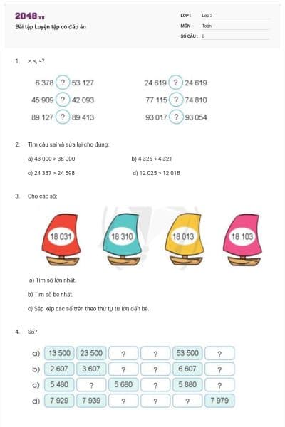 Bài tập Luyện tập có đáp án