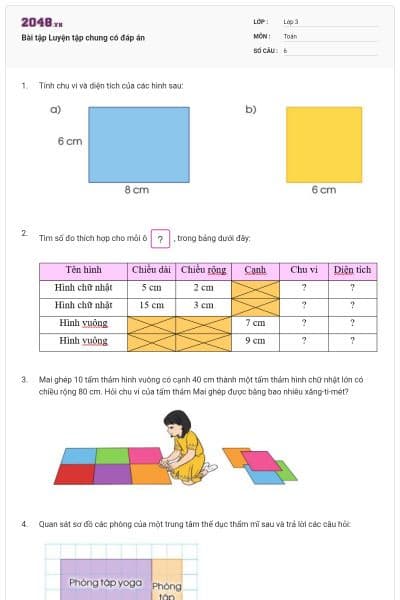 Bài tập Luyện tập chung có đáp án