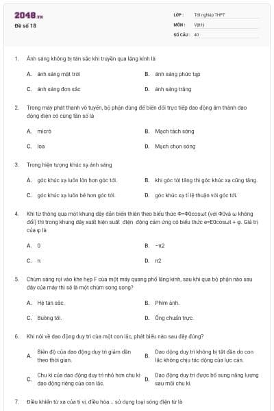 Đề số 18