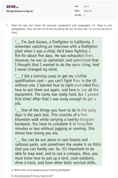 Bài tập Review có đáp án