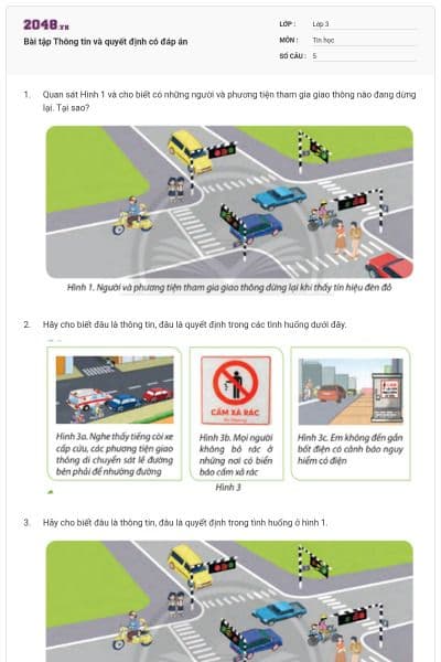 Bài tập Thông tin và quyết định có đáp án