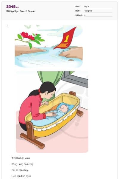 Bài tập Đọc: Bận có đáp án