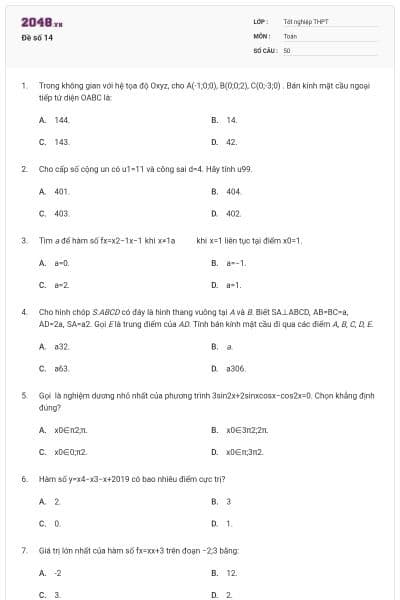 Đề số 14