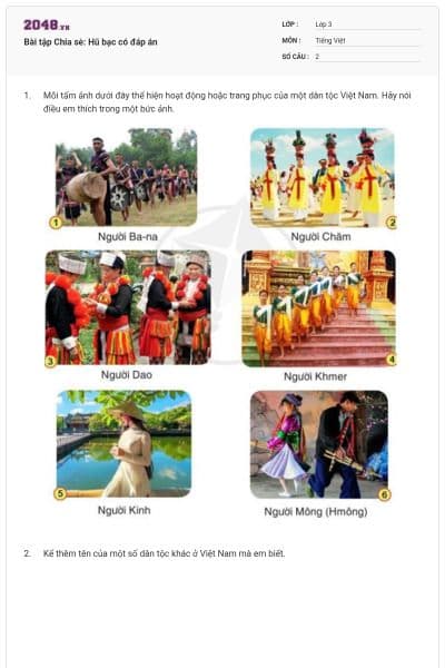 Bài tập Chia sė: Hũ bạc có đáp án