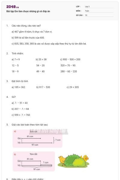 Bài tập Em làm được những gì có đáp án