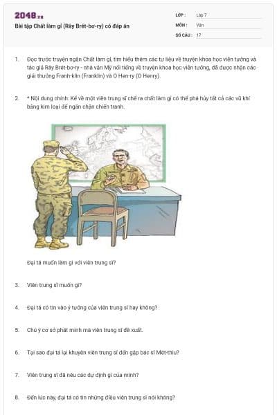 Bài tập Chất làm gỉ (Rây Brét-bơ-ry) có đáp án