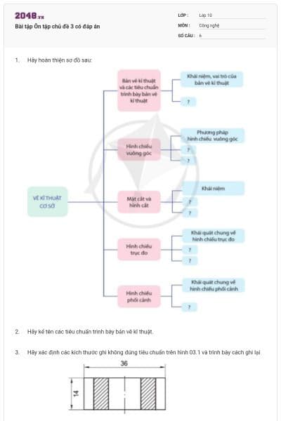 Bài tập Ôn tập chủ đề 3 có đáp án