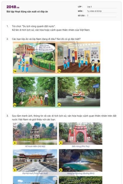 Bài tập Hoạt động sản xuất có đáp án