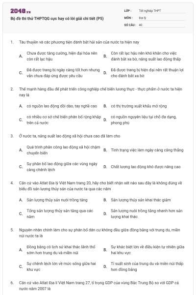 Bộ đề thi thử THPTQG cực hay có lời giải chi tiết (P5)