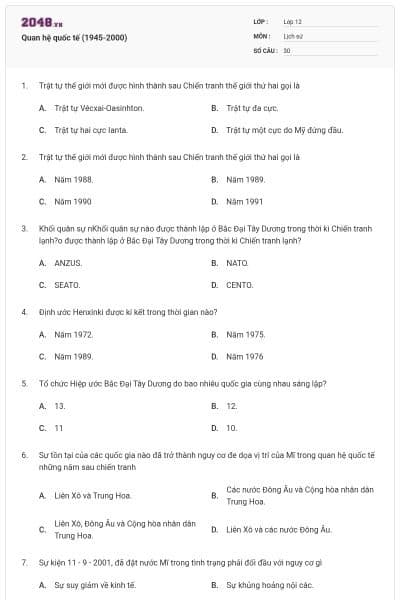 Quan hệ quốc tế (1945-2000)