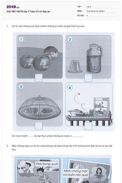 Giải VBT HĐTN lớp 3 Tuần 33 có đáp án