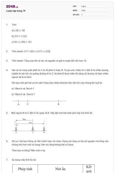 Luyện tập trang 79