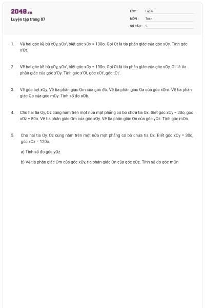 Luyện tập trang 87