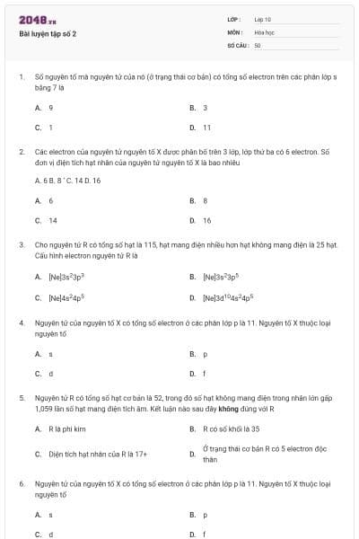 Bài luyện tập số 2