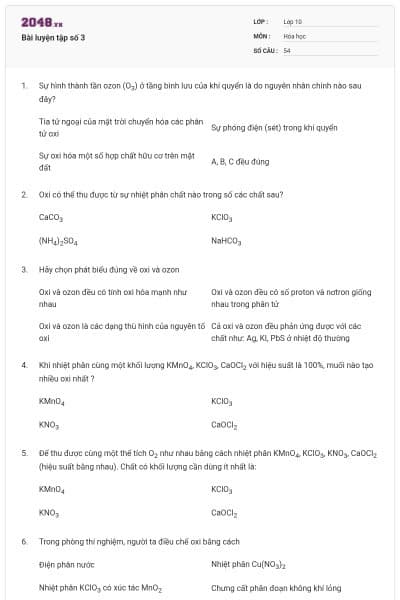 Bài luyện tập số 3