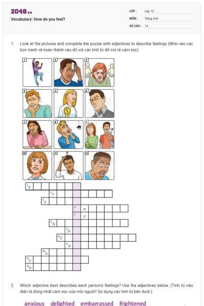 Vocabulary: How do you feel?