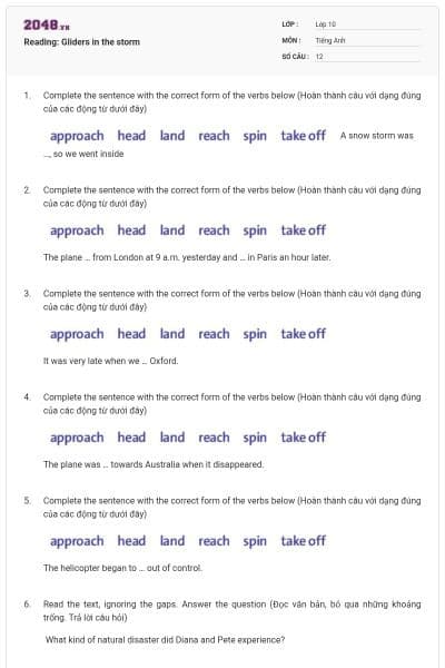 Reading: Gliders in the storm