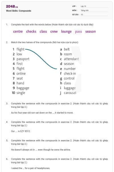 Word Skills: Compounds