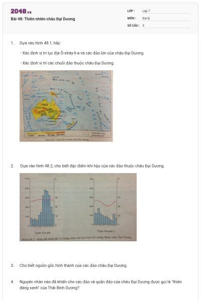 Bài 48: Thiên nhiên châu Đại Dương