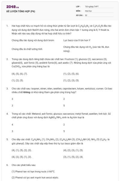 ĐỀ LUYỆN TỔNG HỢP (P6)