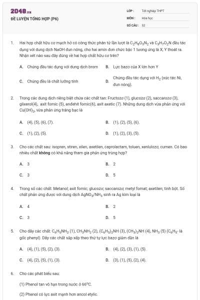 ĐỀ LUYỆN TỔNG HỢP (P6)