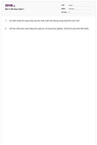 Bài 3: Bài thực hành 1