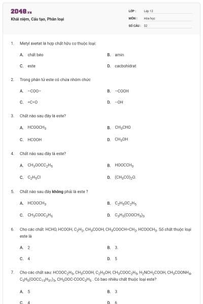 Khái niệm, Cấu tạo, Phân loại