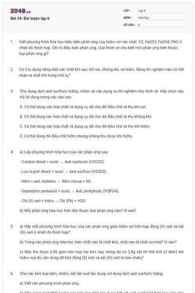 Bài 34: Bài luyện tập 6