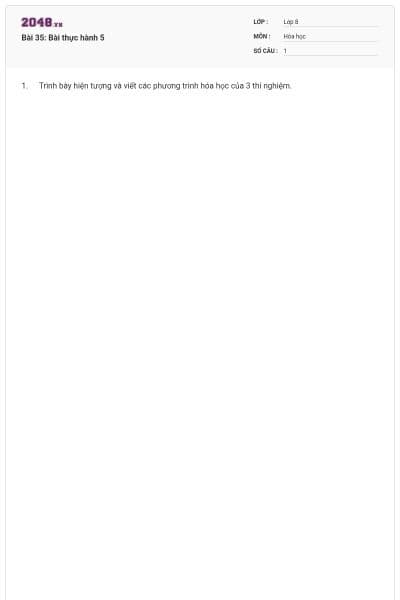 Bài 35: Bài thực hành 5