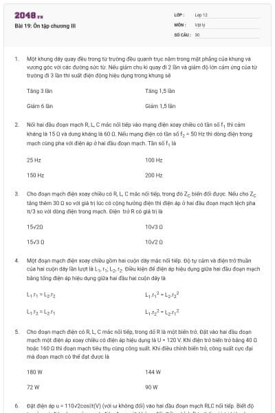Bài 19: Ôn tập chương III